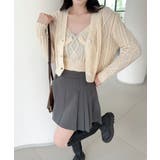 アイボリー | 【Jasmine】ケーブル編みニットカーディガン+キャミソール Jasmine … | aimoha 