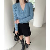 【Jasmine】ケーブル編みニットカーディガン+キャミソール Jasmine … | aimoha  | 詳細画像5 