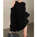 【Jasmine】肩出しニットミニワンピース Jasmine Grandiflo… | aimoha  | 詳細画像1 