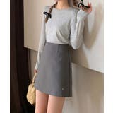 ライトグレー | 長袖Tシャツインナートップス Jasmine Grandiflorum | aimoha