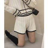 セットアップ Vネックニットプルオーバー+ニットショートパンツ Jasmine | aimoha | 詳細画像8