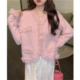 【Jasmine】ツイード風フリンジニットカーディガン Jasmine Gran… | aimoha | 詳細画像12