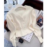 ミニ丈パフカーディガン Jasmine Grandiflorum | aimoha | 詳細画像10