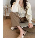 ミニ丈パフカーディガン Jasmine Grandiflorum | aimoha | 詳細画像12