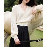 ミニ丈パフカーディガン Jasmine Grandiflorum | aimoha | 詳細画像13