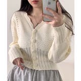 ミニ丈パフカーディガン Jasmine Grandiflorum | aimoha | 詳細画像15