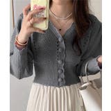 ミニ丈パフカーディガン Jasmine Grandiflorum | aimoha | 詳細画像17