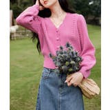 ミニ丈パフカーディガン Jasmine Grandiflorum | aimoha | 詳細画像4