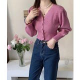 ミニ丈パフカーディガン Jasmine Grandiflorum | aimoha | 詳細画像6