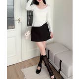 【Jasmine】サイドリボンタイトミニスカート | aimoha  | 詳細画像7 