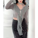 【Jasmine】レースダブルラッフルフリルブラウス | aimoha | 詳細画像5