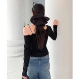 【Jasmine】アシメチェーンワンショルトップス | aimoha  | 詳細画像4 