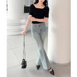 【Jasmine】メッシュ切り替えオフショルTシャツ | aimoha | 詳細画像13