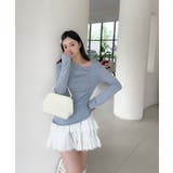 アシンメトリーニットプルオーバー Jasmine Grandiflorum | aimoha  | 詳細画像1 