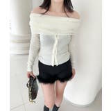 2WAYフロントボタンデザインニットプルオーバー | aimoha  | 詳細画像2 