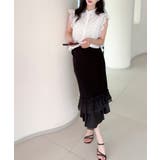 【Jasmine】ケミカルレースフリルシャツブラウス | aimoha  | 詳細画像3 