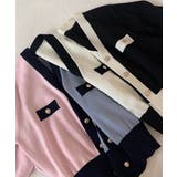 ハーフスリーブバイカラーカーディガン Jasmine Grandiflorum | aimoha | 詳細画像22