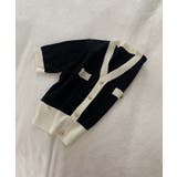 ハーフスリーブバイカラーカーディガン Jasmine Grandiflorum | aimoha | 詳細画像1