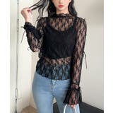 【Jasmine】袖リボンメロウシアーレースインナートップス Jasmine G… | aimoha  | 詳細画像1 