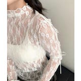 【Jasmine】袖リボンメロウシアーレースインナートップス Jasmine G… | aimoha  | 詳細画像13 