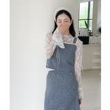 【Jasmine】袖リボンメロウシアーレースインナートップス Jasmine G… | aimoha  | 詳細画像16 