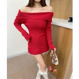 オフショルダーフレニットプルオーバー | aimoha | 詳細画像9