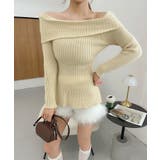 オフショルダーフレニットプルオーバー | aimoha | 詳細画像7