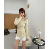 オフショルダーフレニットプルオーバー | aimoha | 詳細画像2