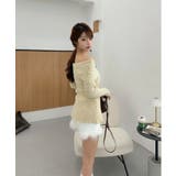 オフショルダーフレニットプルオーバー | aimoha | 詳細画像3