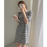 【Jasmine】ツイードフレアミニワンピース Jasmine Grandifl… | aimoha  | 詳細画像5 