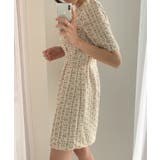 【Jasmine】ツイードフレアミニワンピース Jasmine Grandifl… | aimoha  | 詳細画像7 