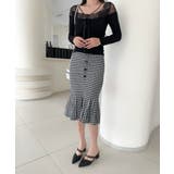 【Jasmine】チェック柄ニットマーメイドスカート Jasmine Grand… | aimoha  | 詳細画像1 