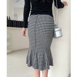 【Jasmine】チェック柄ニットマーメイドスカート Jasmine Grand… | aimoha | 詳細画像3