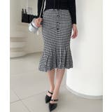 【Jasmine】チェック柄ニットマーメイドスカート Jasmine Grand… | aimoha | 詳細画像4