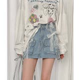 フロントポケットデニムミニスカート Jasmine Grandiflorum | aimoha | 詳細画像7