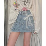 フロントポケットデニムミニスカート Jasmine Grandiflorum | aimoha | 詳細画像6