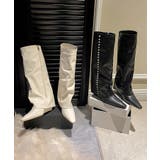 【Jasmine】レッグウォーマー風ワイドブーツ【AW】 | aimoha | 詳細画像2