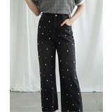 新色登場！パール付きハイウエストワイドデニム jasmine 韓国ファッション | aimoha  | 詳細画像31 