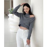 【Jasmine】ハイネック肩見せニットプルオーバー Jasmine Grand… | aimoha  | 詳細画像9 