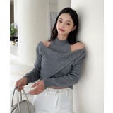 【Jasmine】ハイネック肩見せニットプルオーバー Jasmine Grand… | aimoha  | 詳細画像8 