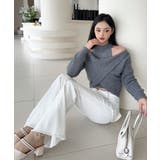 【Jasmine】ハイネック肩見せニットプルオーバー Jasmine Grand… | aimoha  | 詳細画像12 