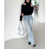 【Jasmine】ハイネック肩見せニットプルオーバー Jasmine Grand… | aimoha  | 詳細画像2 