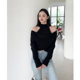 【Jasmine】ハイネック肩見せニットプルオーバー Jasmine Grand… | aimoha  | 詳細画像3 