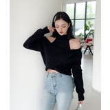 【Jasmine】ハイネック肩見せニットプルオーバー Jasmine Grand… | aimoha  | 詳細画像4 