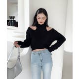 【Jasmine】ハイネック肩見せニットプルオーバー Jasmine Grand… | aimoha  | 詳細画像6 