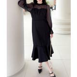 【Jasmine】キャンディースリーブマーメイドコンビワンピース | aimoha  | 詳細画像2 