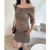 2WAYフロントリボンニットプルオーバー | aimoha  | 詳細画像6 