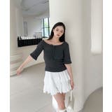 2WAYフロントリボンニットプルオーバー | aimoha  | 詳細画像1 