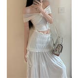 【Jasmine】オフショルクロスデザイン半袖Ｔシャツ Jasmine Gran… | aimoha  | 詳細画像12 