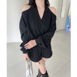 【Jasmine】肩見せスウェット+ウェットショートパンツ | aimoha  | 詳細画像11 